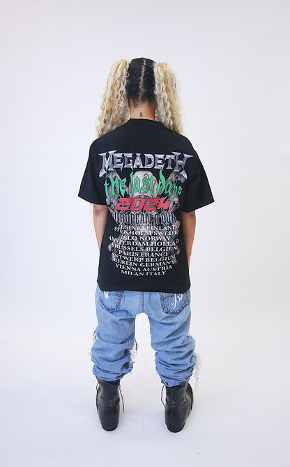 4.  Megadeth Last Days Tour T Shirt